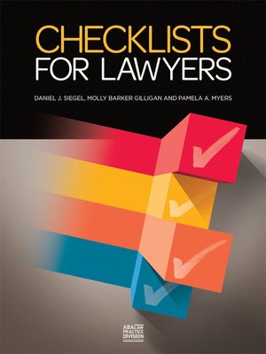 cover image of Checklists for Lawyers